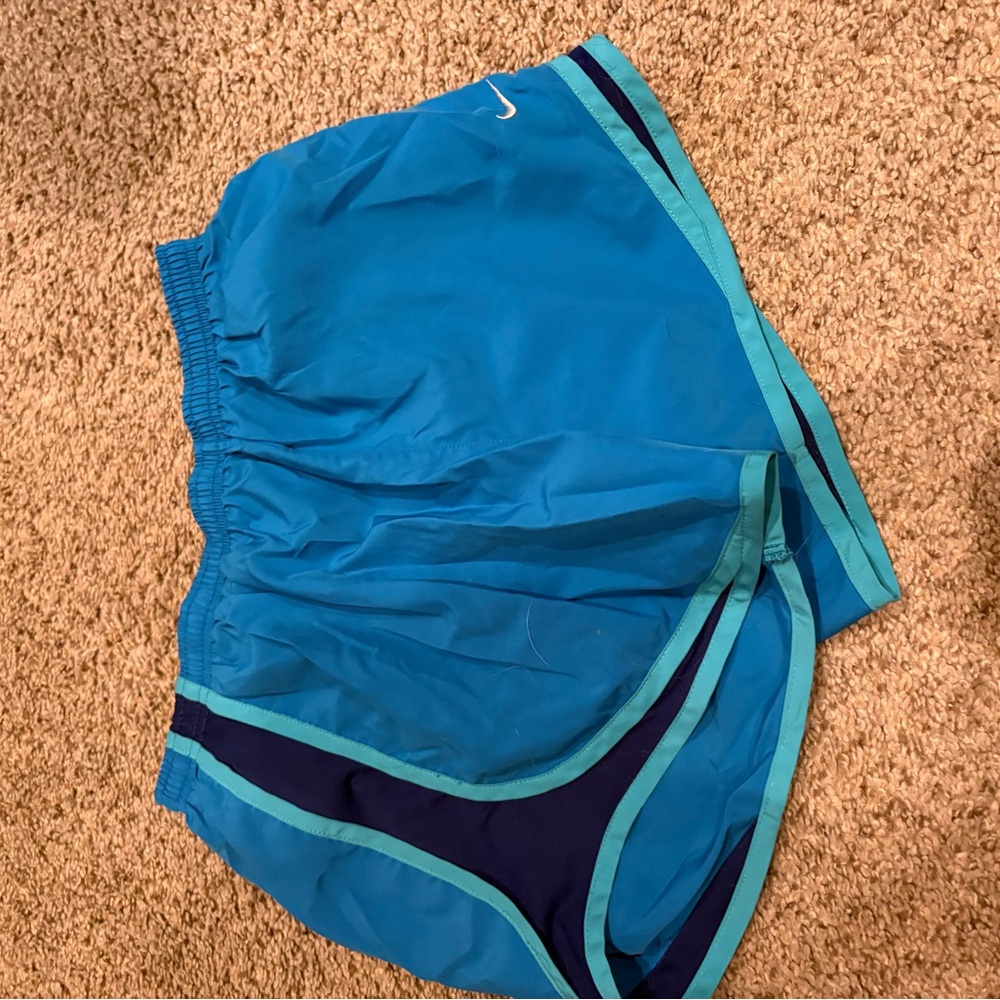 Nike Dri-FIT Navy Shorts with Aqua Accents